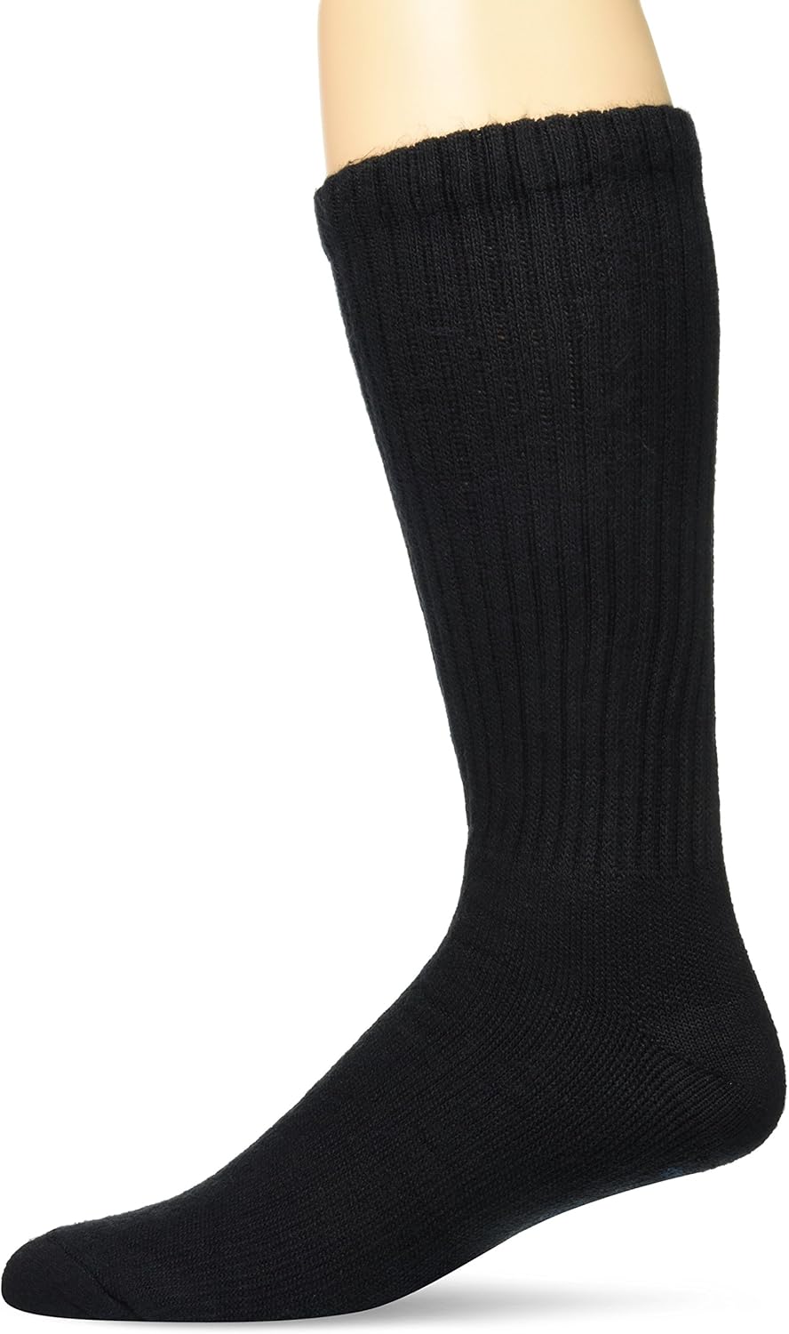 JOBST Sensifoot Diabetic Crew Sock White Medium Black X-Large - Image 1