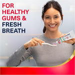 Parodontax breath freshener toothpaste three pack container back panel