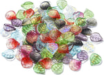 Packaging display of LiQunSweet crystal leaf charms for crafting