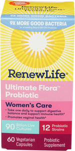 Renew Life women health probiotic daily wellness supplement box