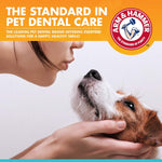 Arm and Hammer dog dental kit packaging showing tartar control benefits