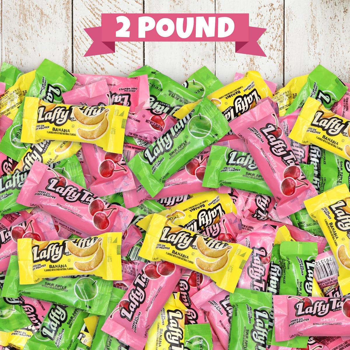 Chewy fruit taffy candy bars for piñata fillers and office snacks