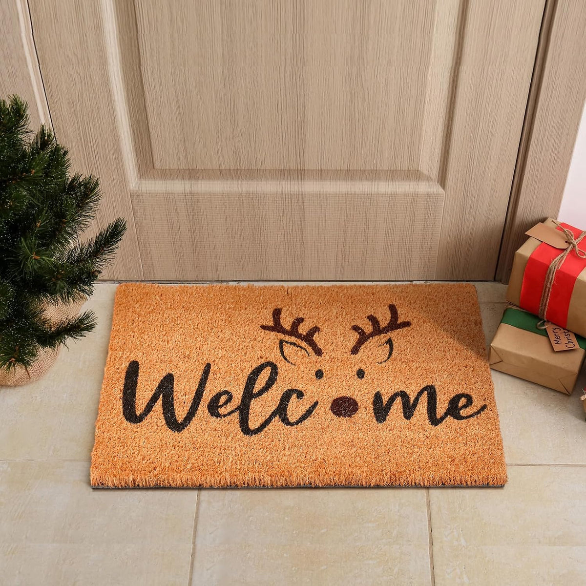 Fall Pumpkin Coir Doormat Pumpkin Welcome Doormats Autumn Non Slip Floor Mats Thanksgiving Fall Indoor Entrance Door Mat Porch Front Decor, 16 x 28 Inch - Image 15
