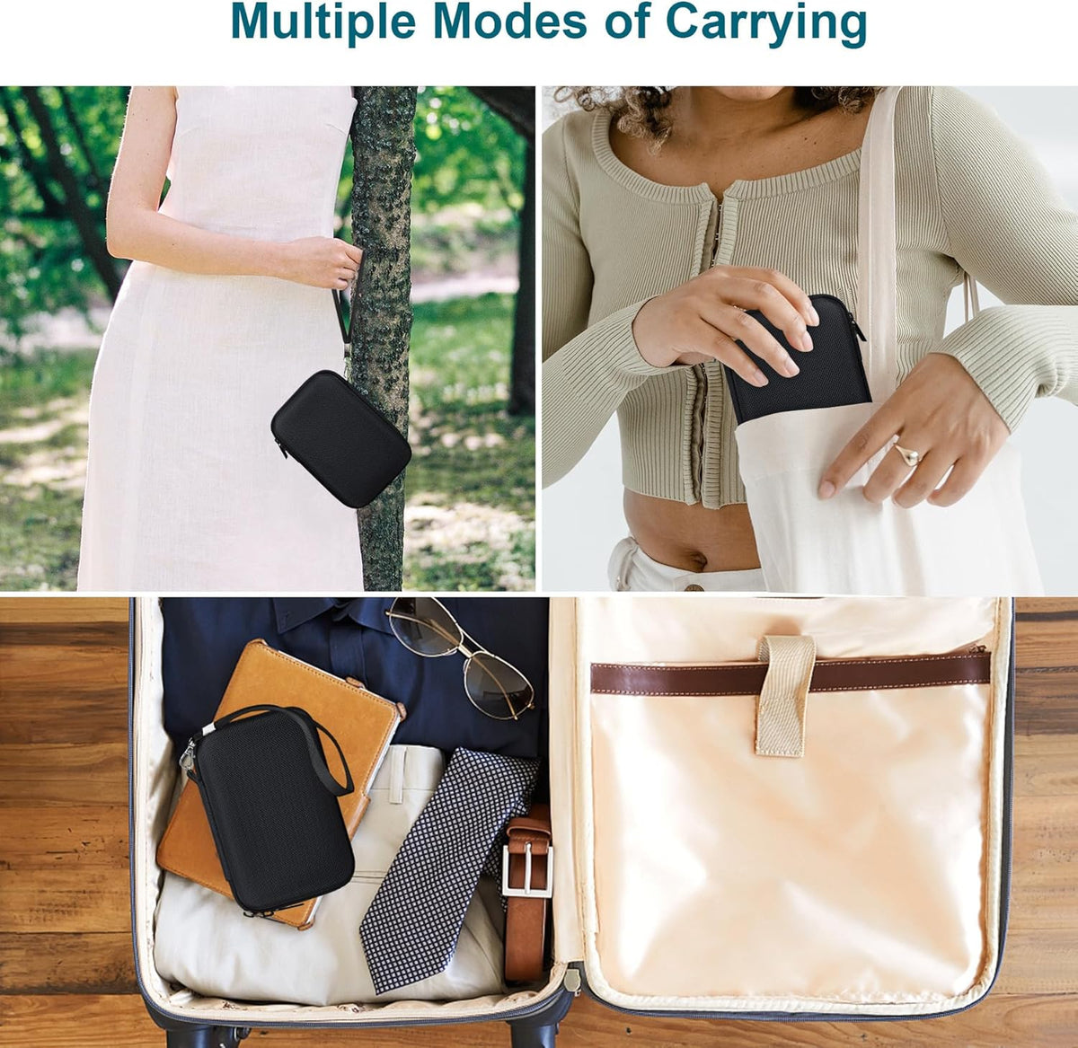 Canboc protective pouch with zipper mesh pocket