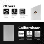 Californistan rust-proof stainless steel mesh used in garden protection