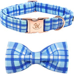 Elegant little tail Independence Dog Collar, July 6th American Flag Bowtie Puppy Collars, Hoiday Pet Collars Cute Pet Bowtie Dog Collar for Medium Dogs - Image 15