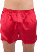 INTIMO Men's Classic Silk Boxers tag and interior material details