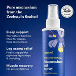 Topical magnesium oil spray nozzle and pump mechanism
