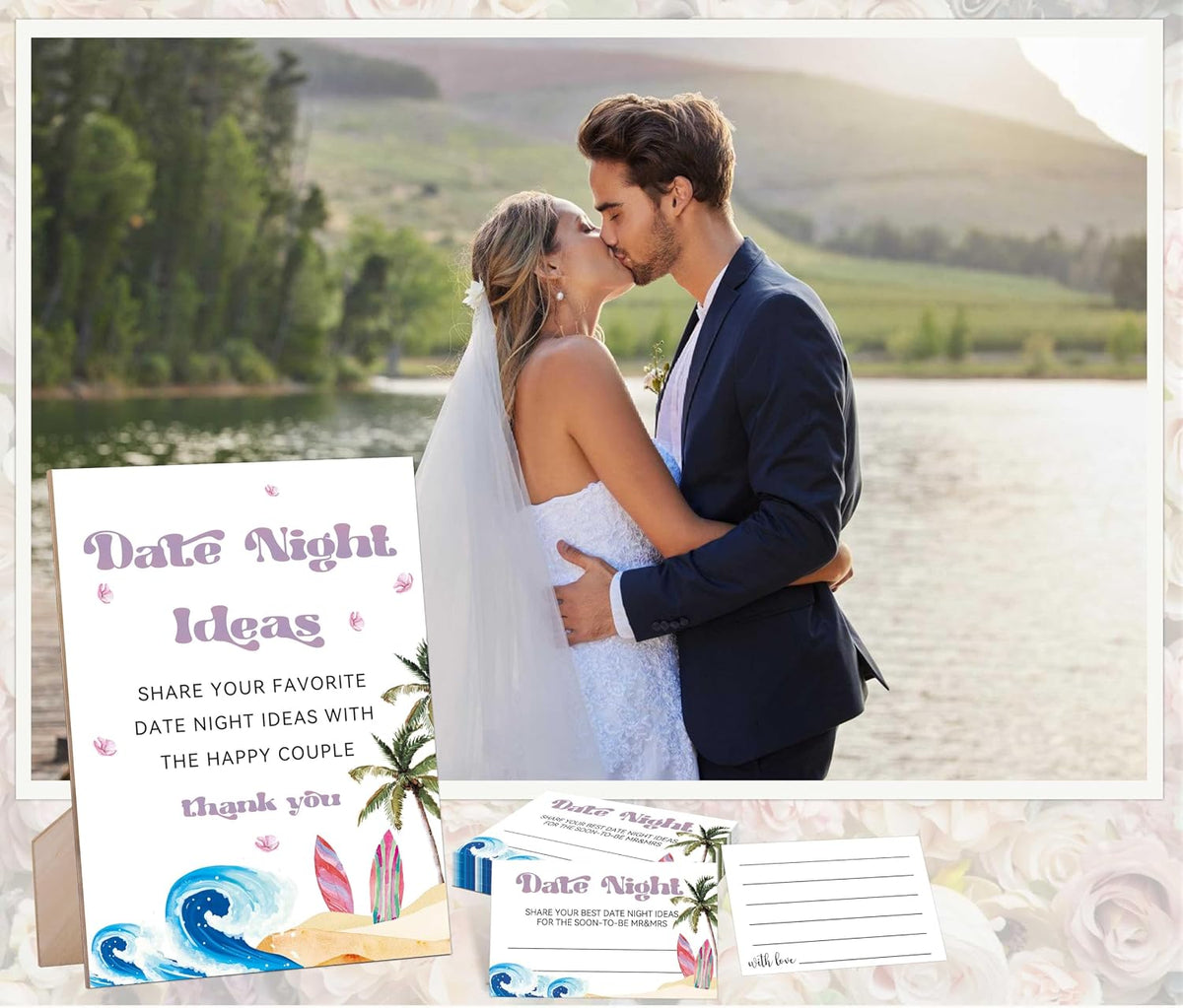 Rorusio wedding reception game sign and card collection set