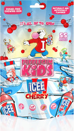 ICEE Blue Raspberry Sugar Free Gum by Bubblegum Kids | Sugarless Gum with Xylitol | Vegan, Peanut Free, Low Calorie Candy Alternative for Kids & Adults | Resealable Bag, 55 Pieces Per Pack, 1 Pack - Image 15