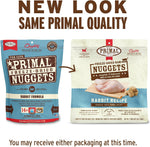 Primal freeze dried rabbit nuggets for cats premium grain free raw food bag