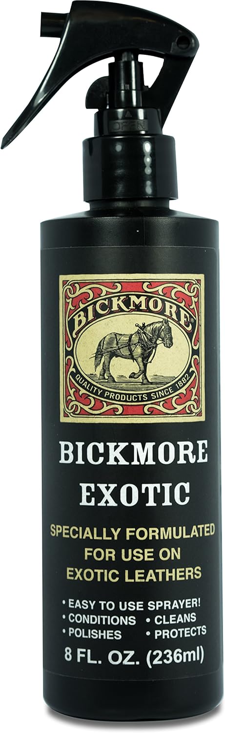 Bickmore Exotic Leather Spray 8 Ounce front view premium bottle