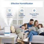 LEVOIT 4L Smart Cool Mist Humidifier for Home Bedroom with Essential Oils, Customize Humidity for Baby & Plants, APP & Voice Control, Schedule, Timer, Last up to 40Hrs, Whisper Quiet, Handle Design - Image 5