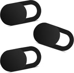 Yilador webcam cover three pack front view on a sleek laptop screen