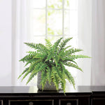 Larksilk Boston fern artificial plant front view greenery