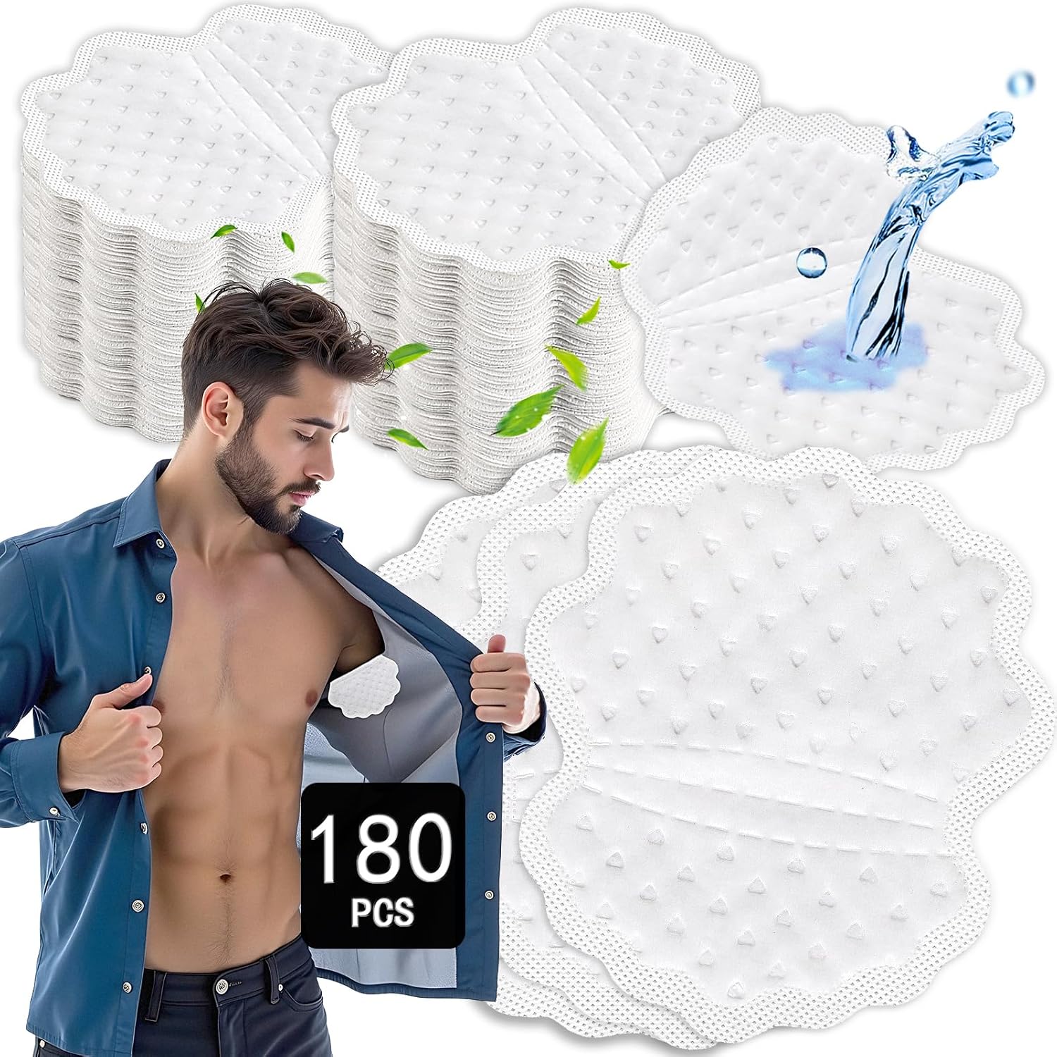 Arme Armpit Sweat Pads 180 Pieces front packaging view