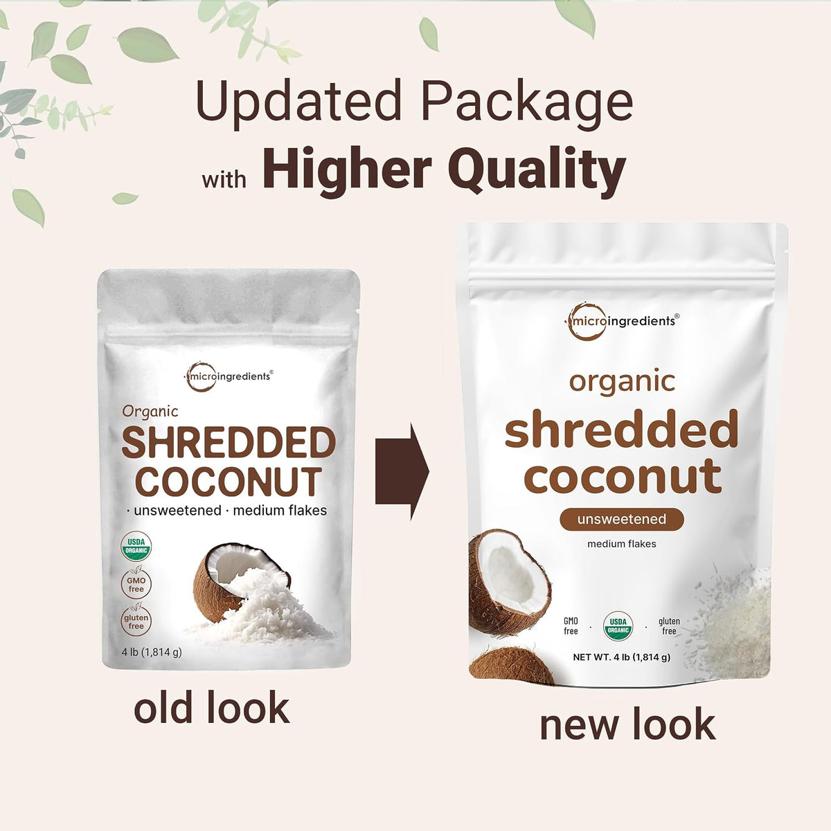 Back of package showing nutritional facts and USDA organic certification