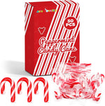 4E's Novelty mini candy canes 50 pack front view classic peppermint Christmas candy