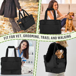 Likesing pet carrier bag showing open top design