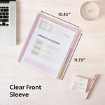 Smead letter size folder color coded dividers