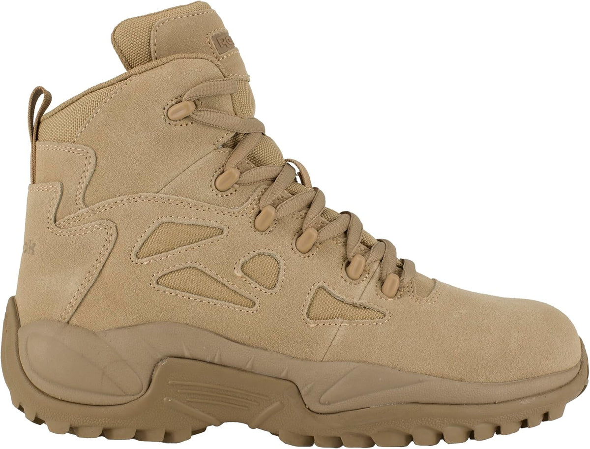 Reebok rapid response stealth boot side profile with zipper