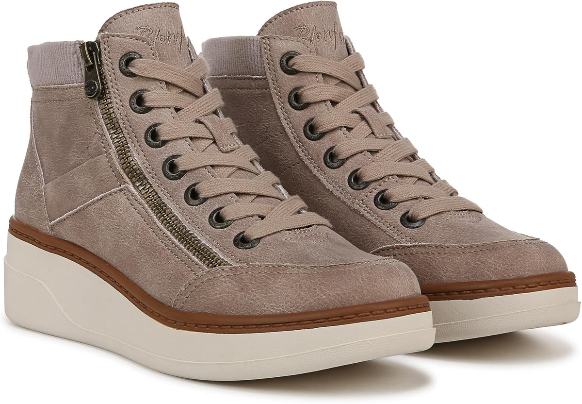 Stylish high top silhouette of authentic imported women's footwear