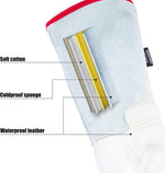 Internal sponge and cotton lining view of BEETRO antifreeze gloves
