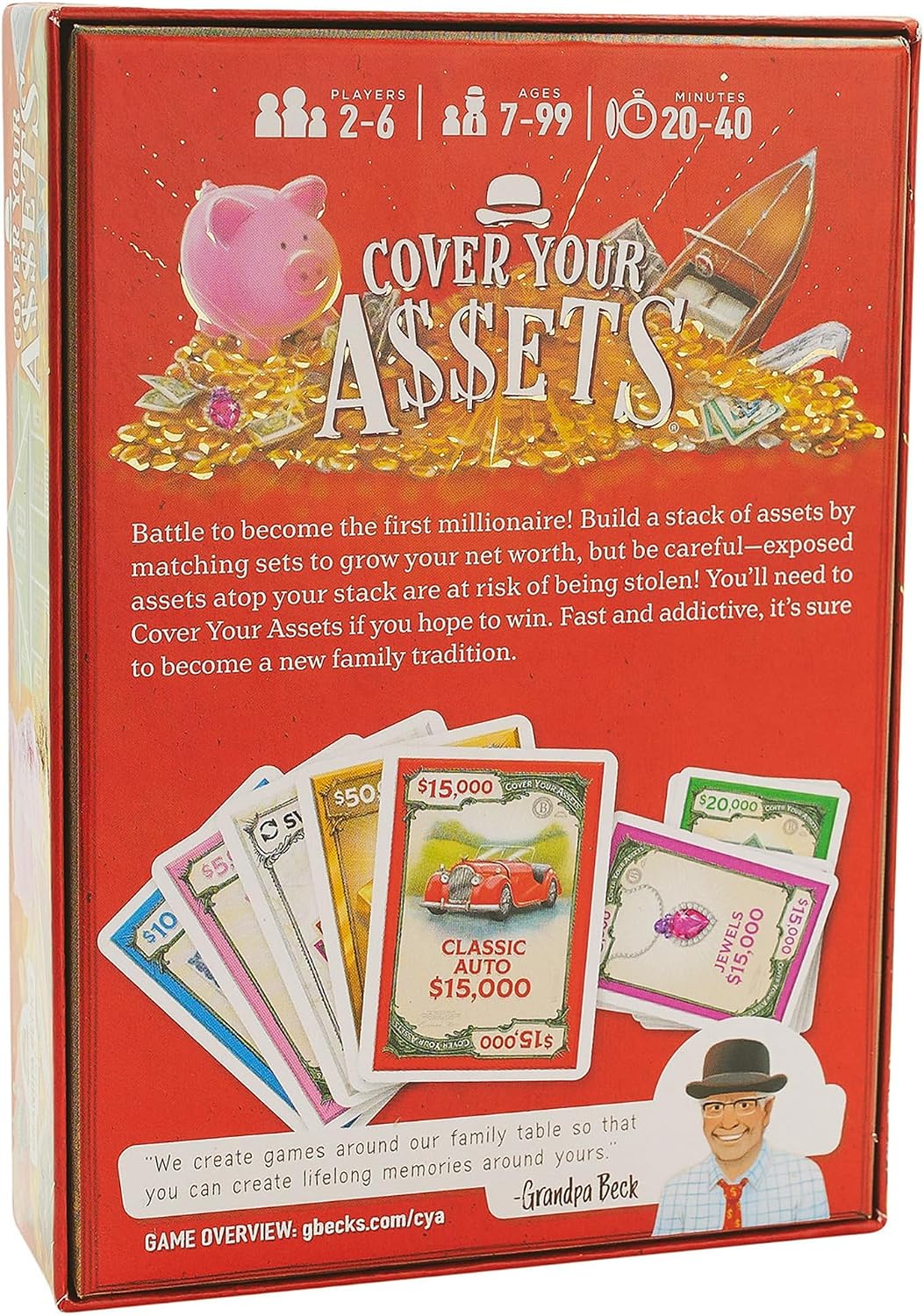Grandpa Beck's Games Cover Your Assets Set Collection Card Game - Image 9