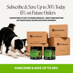Pet Honesty digestive microflora balance treats formulated for all dog breeds and sizes.