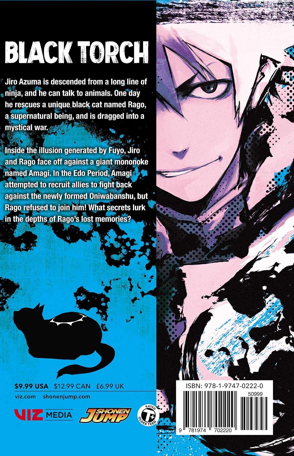 Back cover and spine details of Black Torch Volume 3 paperback book