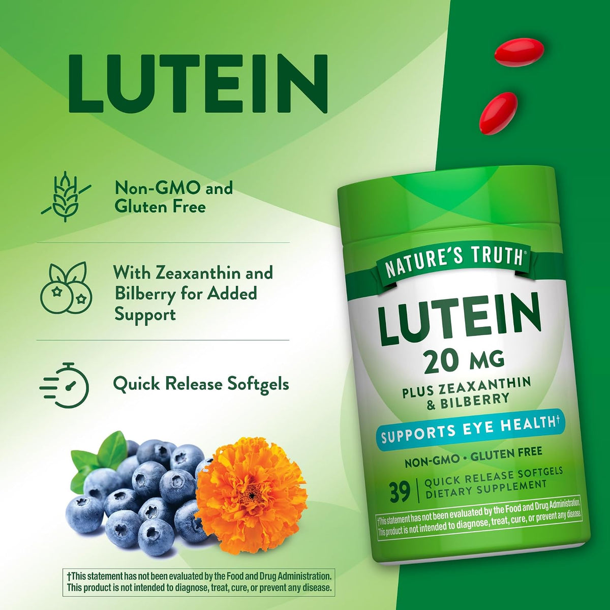 Back label displaying usage instructions and quality certifications.