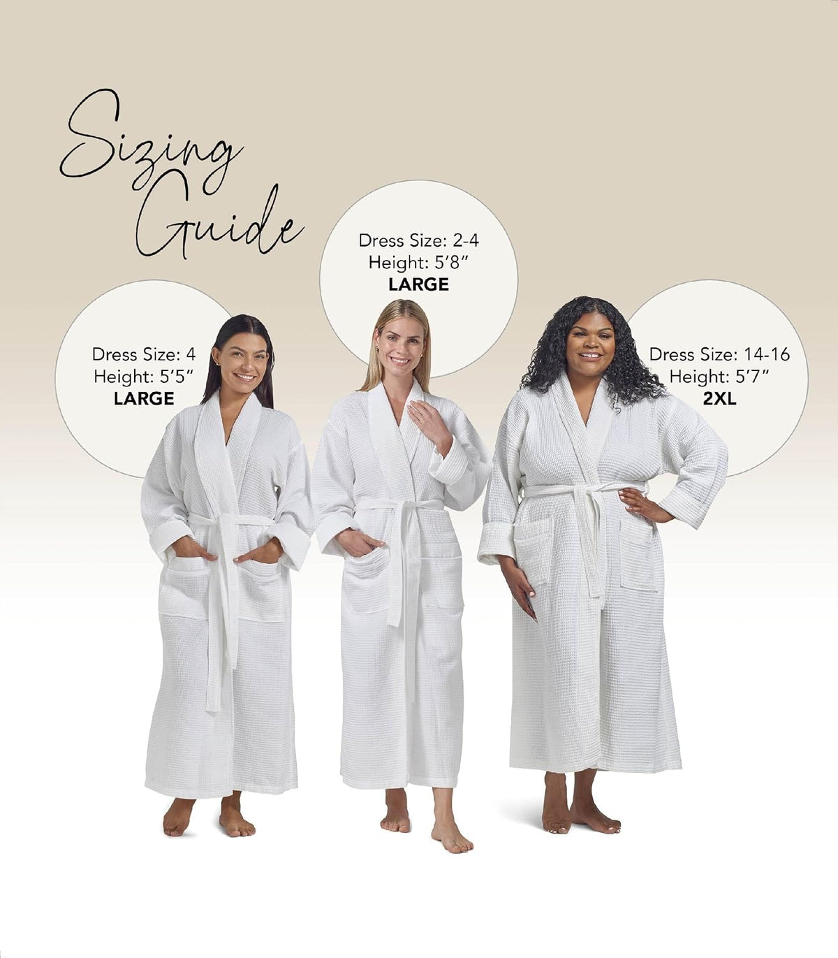 Boca Terry lightweight spa robe fabric texture close up