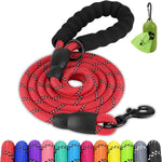 Joytale Dog Leash for Large Dogs, Heavy Duty Nylon Leashes with Comfortable Padded Handle and Highly Reflective Threads, Ideal for Walking and Training, Black, 6'x1/2'' - Image 13