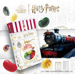 Harry Potter themes jelly beans packaging showing lists of flavors