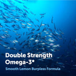 Micro Ingredients lemon flavored fish oil softgels closeup shot