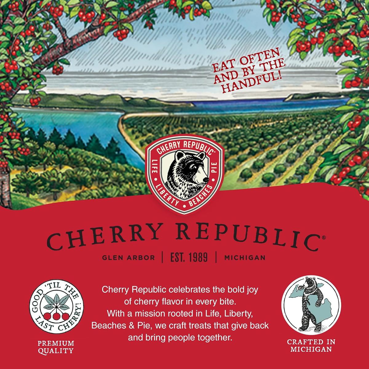 Authentic USA imported Cherry Republic chocolate fruit snack