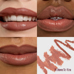 Smudge proof satin finish K beauty lip liner stick on a white background.