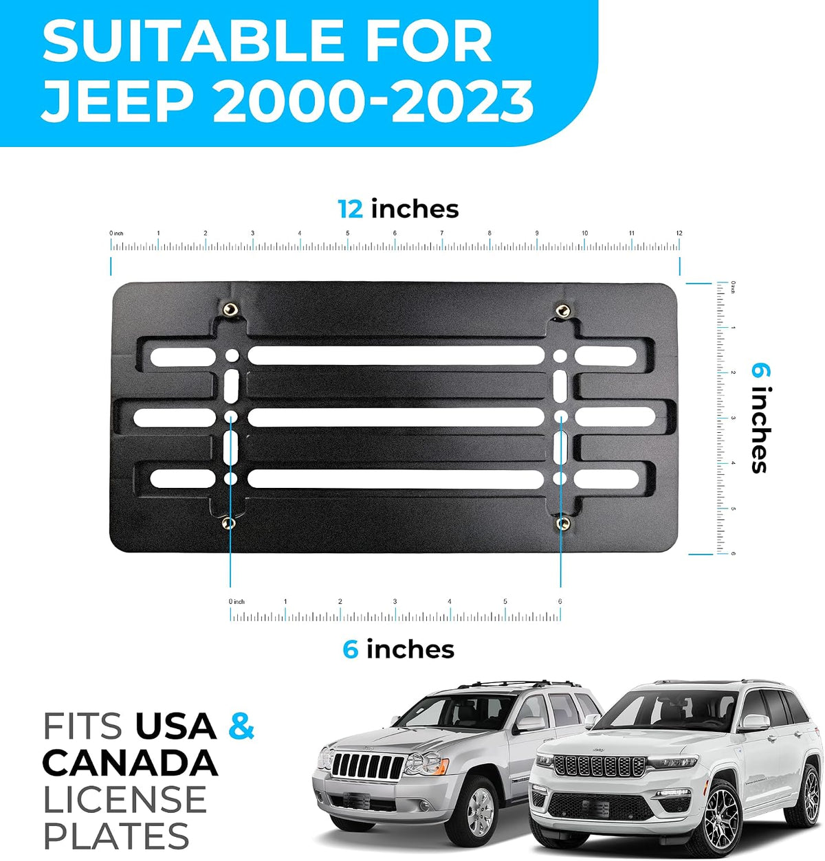 Included six unique screw bolts and wrench installation kit