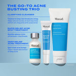 Murad deep pore clearing gel cleanser back panel with usage directions