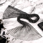 NQEUEPN crystal mesh hair accessory full packaging view