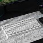 Dagaladoo topographic keycap set showing contour map pattern details