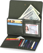 Timberland wallet clutch open showing card slots