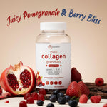 Micro Ingredients 120 count collagen gummies bottle back profile