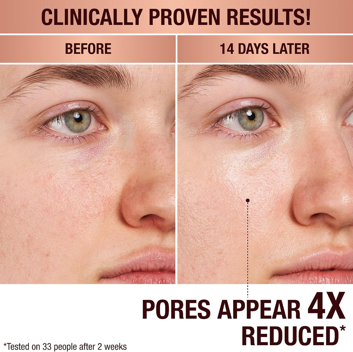 Gentle foaming face wash for pore reduction and makeup removal