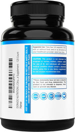 Side profile of Dorado Nutrition L-Citrulline supplement bottle