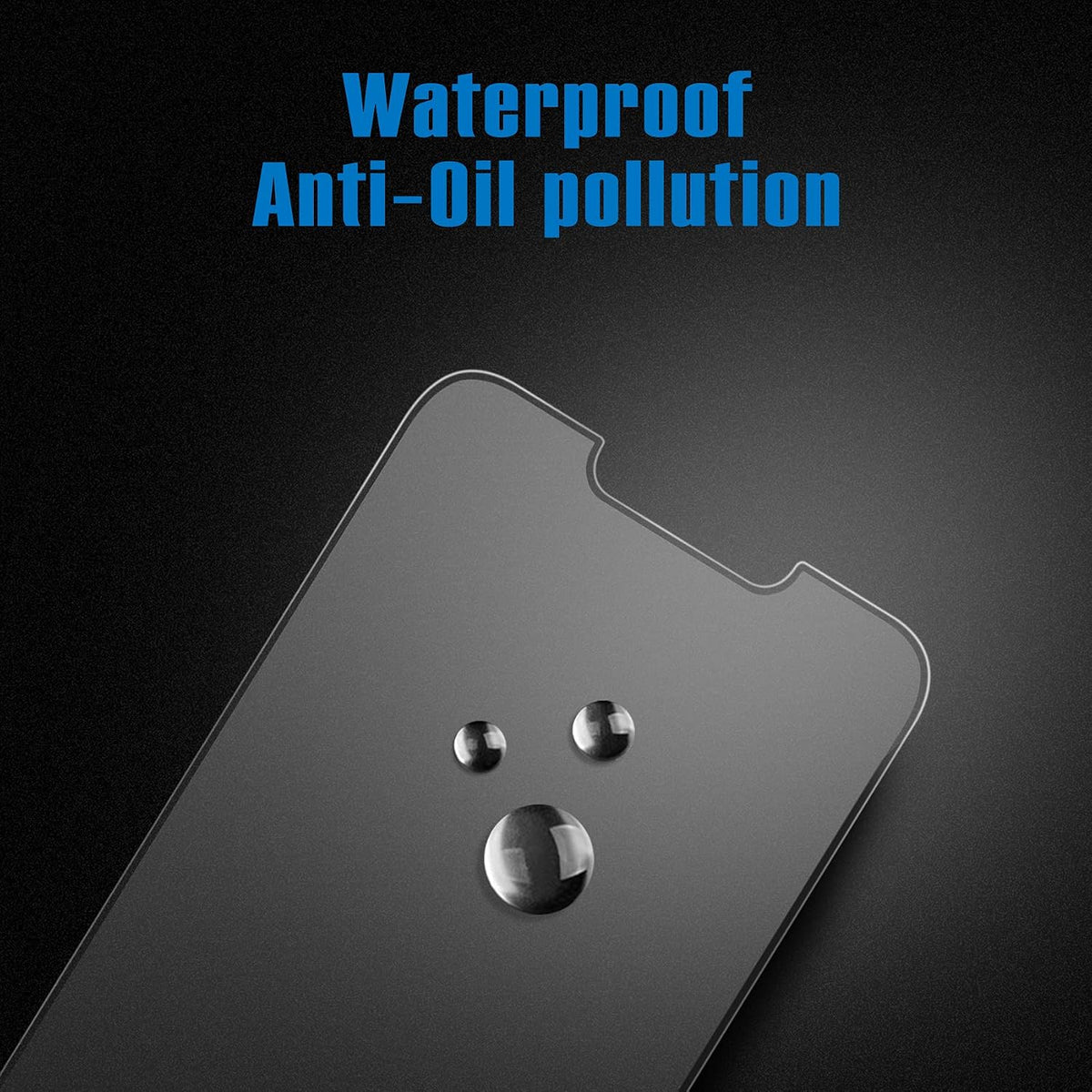 Mothca matte screen protector applied on iPhone display