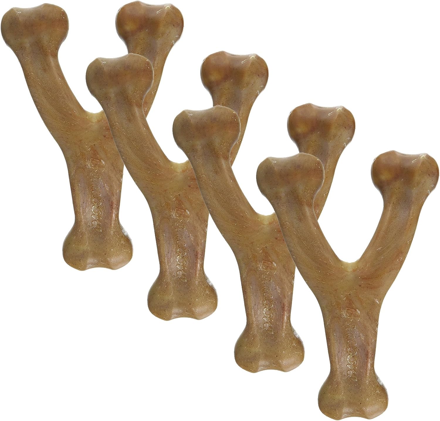Benebone medium bacon flavored dental chew durable dog toy front view
