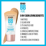 Side profile of Maybelline Dream Pure BB Cream tube