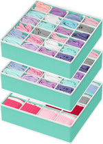 Simple Houseware non woven fabric drawer organizer in dark gray
