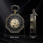 Boshiya antique bronze pocket watch back case